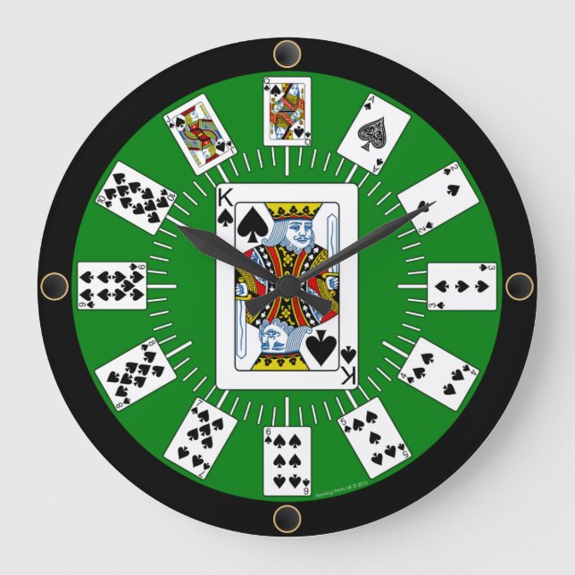 Grande Horloge Ronde La Promenade de Wall Poker (Recto)