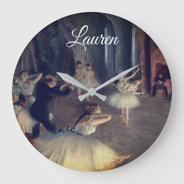 Grande Horloge Ronde La répétition sur scène par Degas : (Recto)
