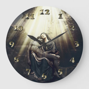 Grande Horloge Ronde La Résurrection de Jésus Christ