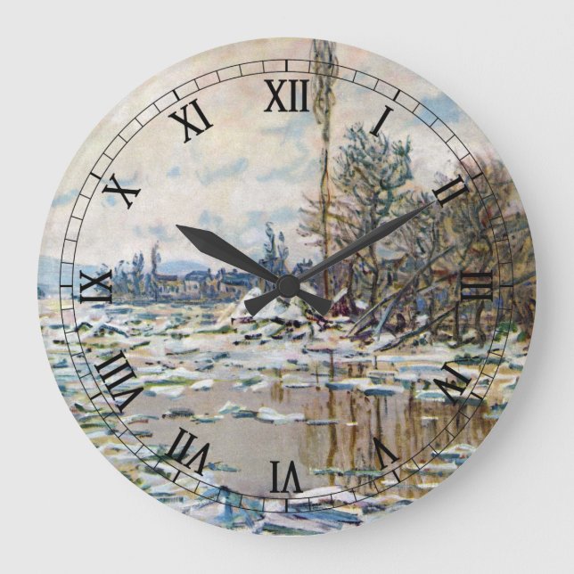 Grande Horloge Ronde La rupture de la glace par Claude Monet (Recto)