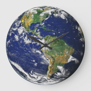 Grande Horloge Ronde La Terre À Partir De L'Horloge Supérieure