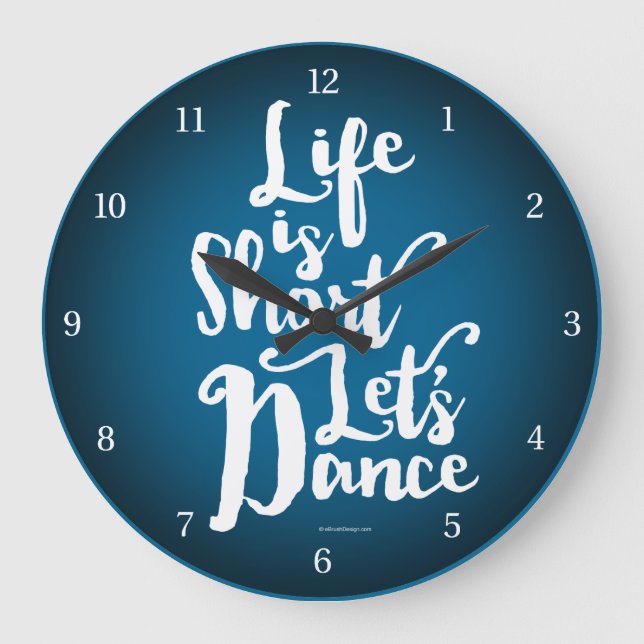 Grande Horloge Ronde La vie est courte Danse (Recto)