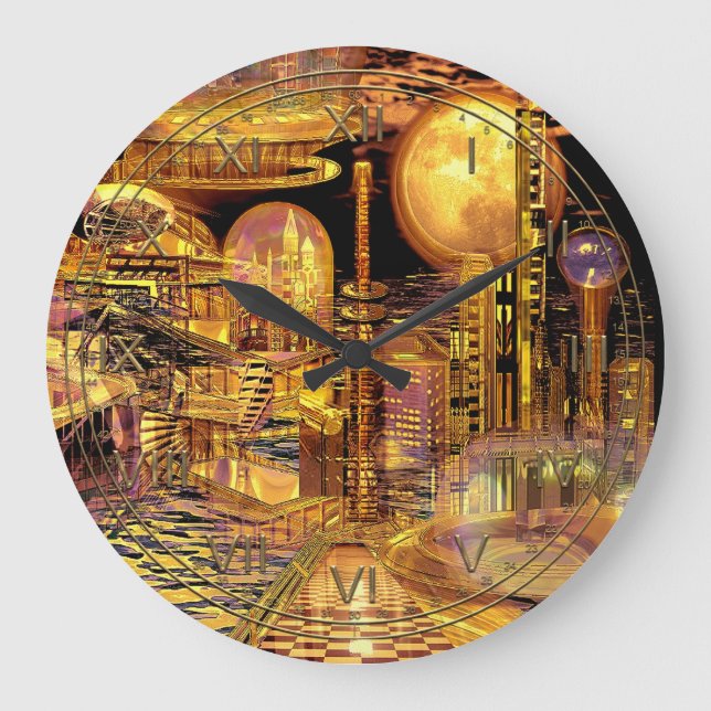 Grande Horloge Ronde La ville futuriste de Dehiscence (Recto)