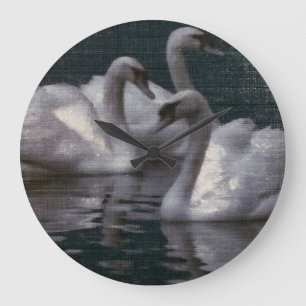 Grande Horloge Ronde Lac des cygnes au clair de lune