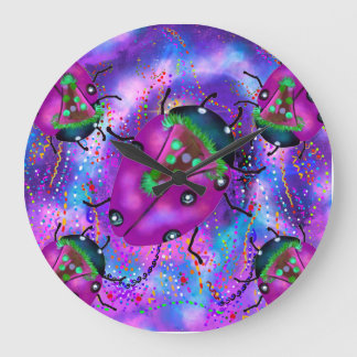 GRANDE HORLOGE RONDE LADYBUG ART