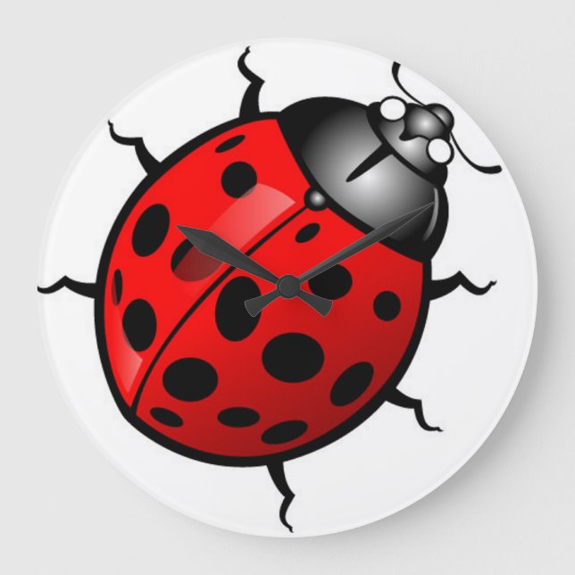 Grande Horloge Ronde Ladybug Wall (Recto)
