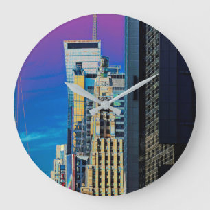 Grande Horloge Ronde L'affiche du bâtiment principal de New York City