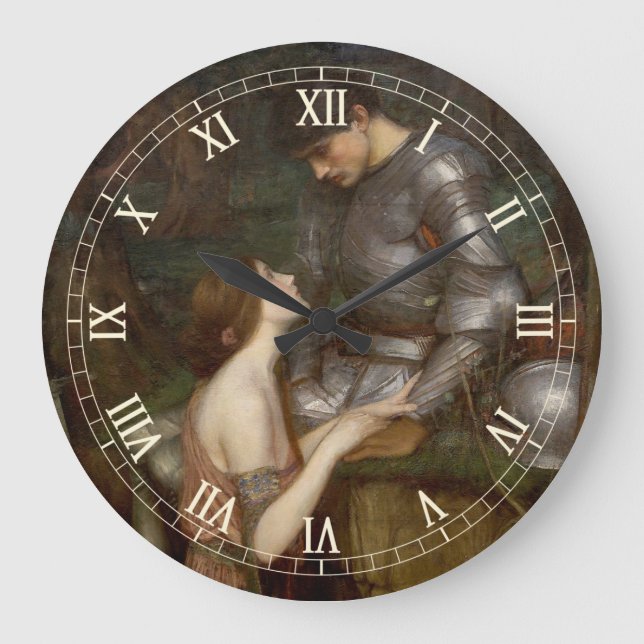 Grande Horloge Ronde Lamia et le soldat par John William Waterhouse (Recto)