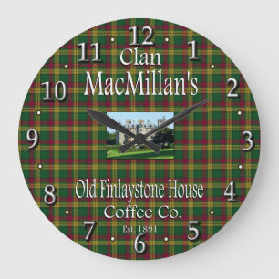 Grande Horloge Ronde L'ancienne Finlaystone House Coffee Co de Clan Mac