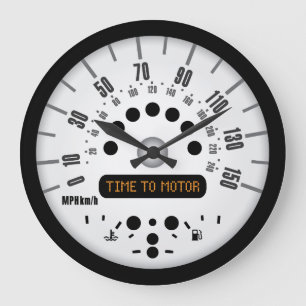 GRANDE HORLOGE RONDE LARGE TIME TO MOTEUR WALL CLOCK