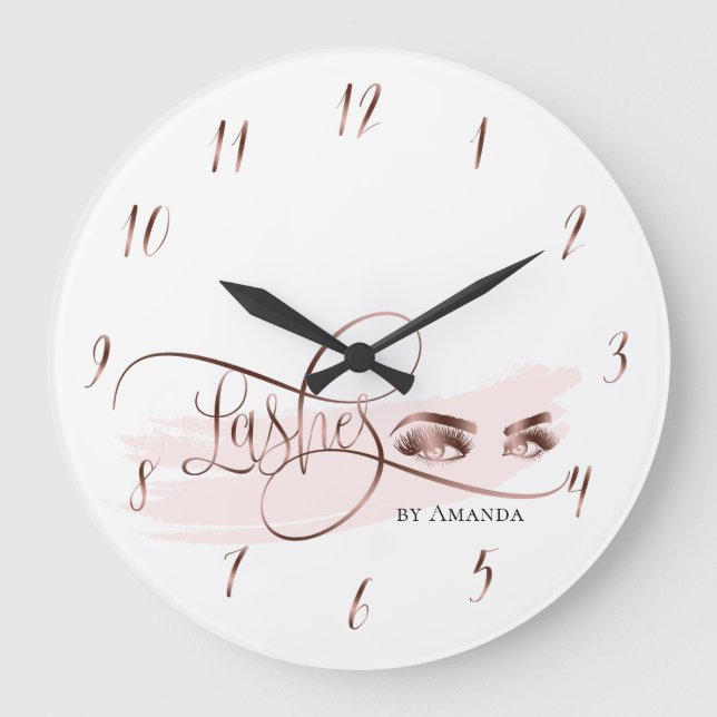 Grande Horloge Ronde Lashes Maquillage artiste Beauté Eyes Rose Gold (Recto)