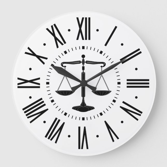 Grande Horloge Ronde LAW | Scales of Justice (Recto)