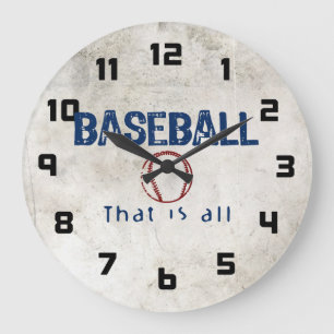 Grande Horloge Ronde Le base-ball, celui est tout