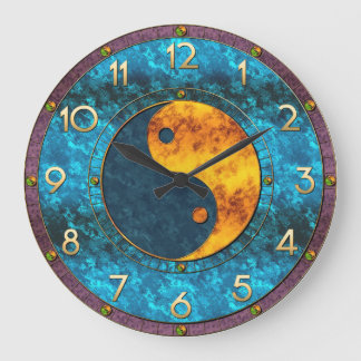Grande Horloge Ronde Le bijou a modifié la tonalité l'horloge de Yin