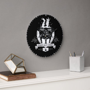 Grande Horloge Ronde LE CAULDRON™ Shop Graphic LEAKY