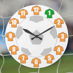 Grande Horloge Ronde Le Clock de football