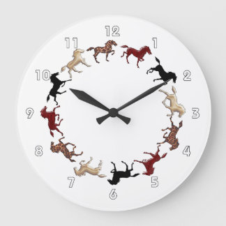 Grande Horloge Ronde Le Clock de Horses