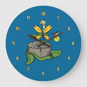 Grande Horloge Ronde Le Clock de Summer Visitors