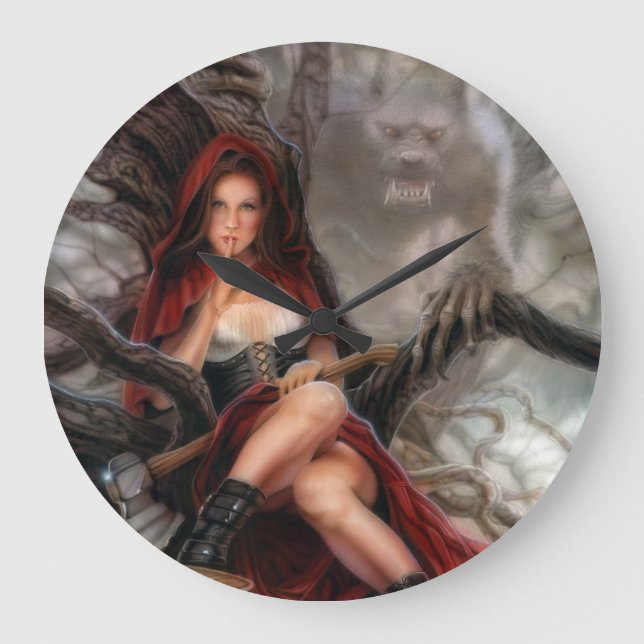 Grande Horloge Ronde Le clock rouge ! (Recto)