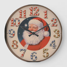 Le compte à rebours de père Noël à l'horloge du mu