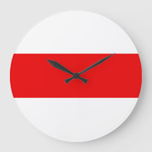Grande Horloge Ronde Le drapeau de la Biélorussie symbole de la révolut