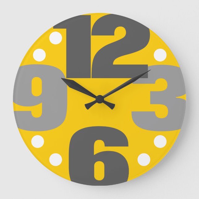 Grande Horloge Ronde Le grand temps - jaune (Recto)