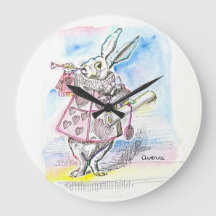 Le lapin blanc annonce le temps