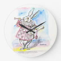 Le lapin blanc annonce le temps