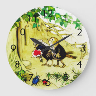 Grande Horloge Ronde Le Mariage des oiseaux