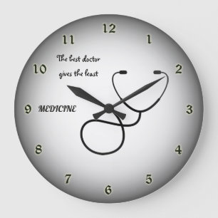 GRANDE HORLOGE RONDE LE MEILLEUR MÉDECIN
