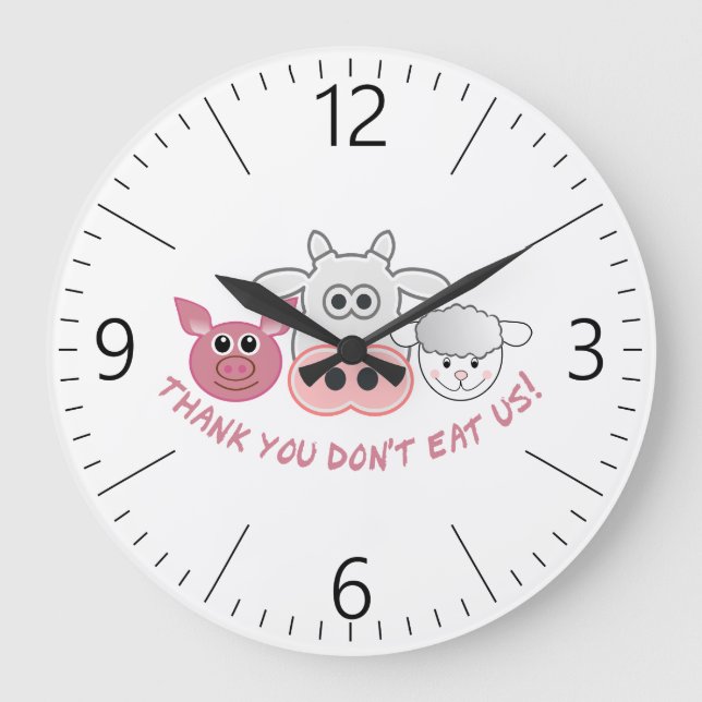 Grande Horloge Ronde Le Merci ne nous mange pas (Recto)