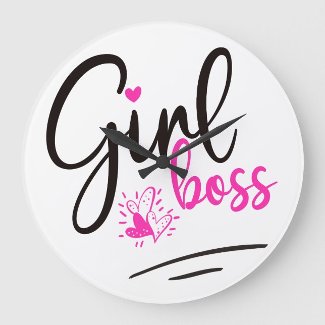 Grande Horloge Ronde Le Patron de Trendy Girl (Recto)