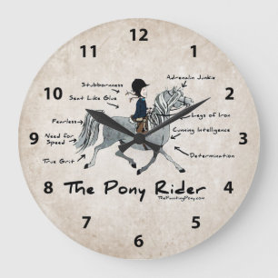 Grande Horloge Ronde Le Pony Rider