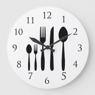 Grande Horloge Ronde Le restaurant Wall Clock with Numbers