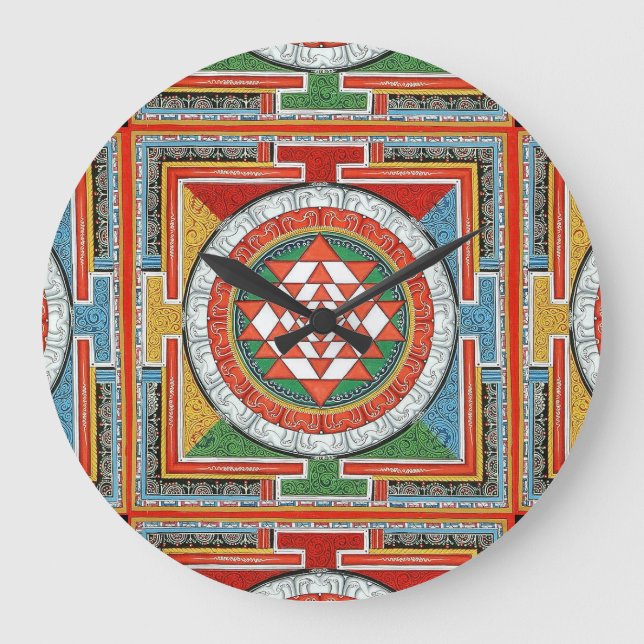 Grande Horloge Ronde Le Sri Yantra Clock ! (Recto)