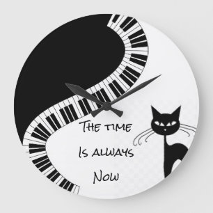 Grande Horloge Ronde "Le Temps Est Toujours Maintenant"