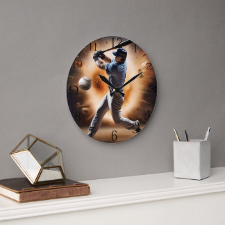 Grande Horloge Ronde Le terrain de baseball Thunder,