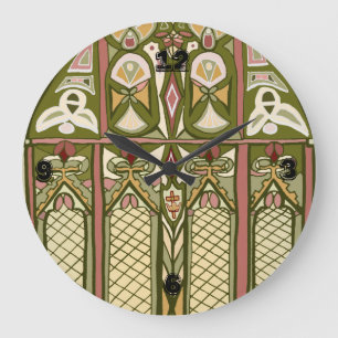 Grande Horloge Ronde Le verre souillé d'arts et de métiers a inspiré