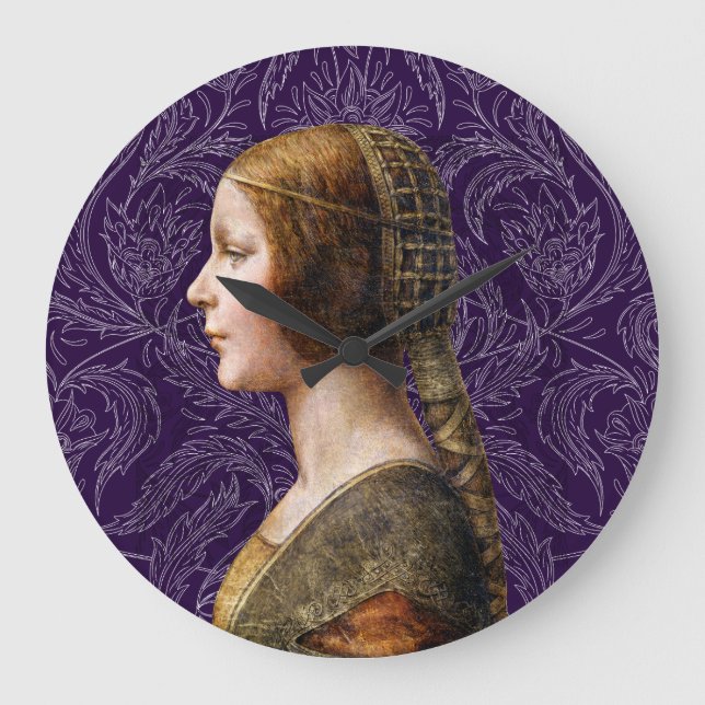 Grande Horloge Ronde Leonardo da Vinci Portrait La Bella Principessa (Recto)