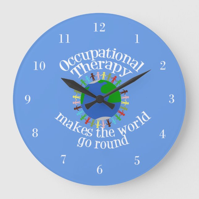 Grande Horloge Ronde L'ergothérapie fait tourner le monde (Recto)