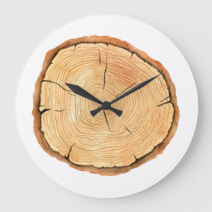 Grande Horloge Ronde Les anneaux de la nature : Triomphe de la texture