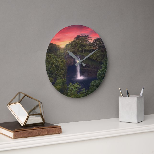Grande Horloge Ronde Les cascades | Rainbow Falls, Hilo, Hawaii (Bureau)
