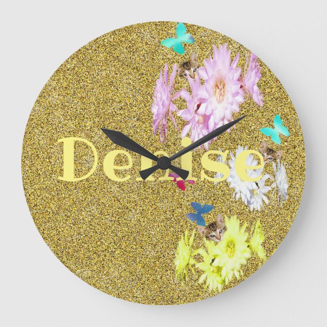 Grande Horloge Ronde Les Filles Appelées Denise,  (Recto)