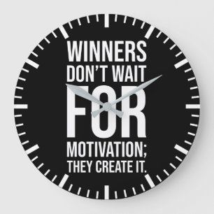 Grande Horloge Ronde Les gagnants créent des motivations - Grind de suc