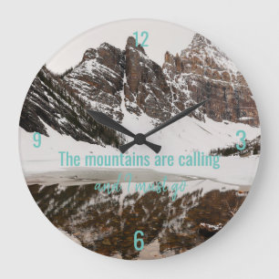 Grande Horloge Ronde Les montagnes appellent l'horloge avec la photo