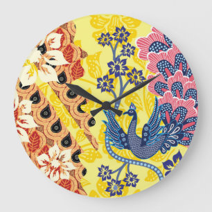Grande Horloge Ronde Les motifs distinctifs du batik indonésien