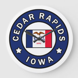 Grande Horloge Ronde Les rapides de cèdre Iowa