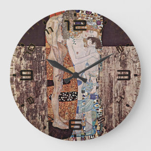 Grande Horloge Ronde Les Trois Âges de la Femme de Gustav Klimt