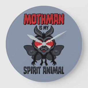 Grande Horloge Ronde L'homme aux papillons est mon animal spirituel