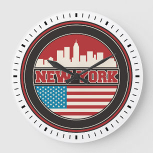Grande Horloge Ronde L'horizon   Etats-Unis de New York diminuent
